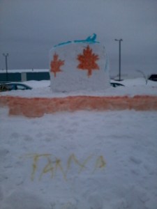 Winterfest 2013 Snow Sculpture - side